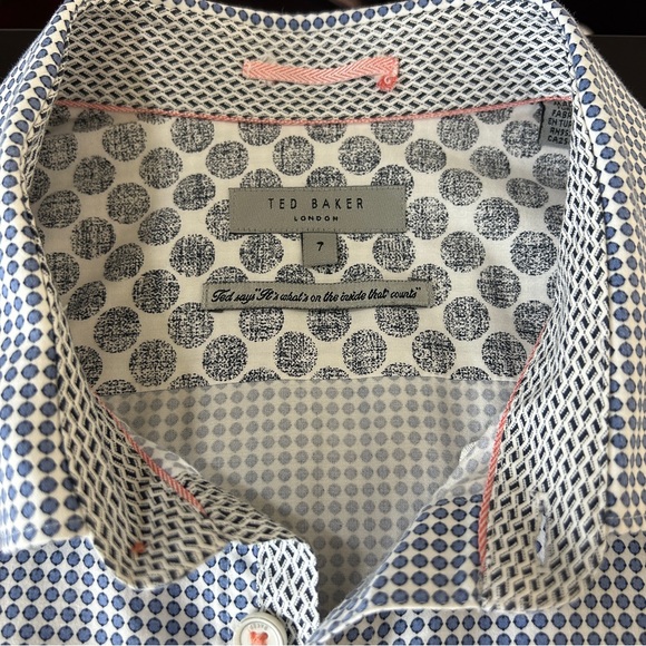 Ted Baker London Men’s Long Sleeve Button Down | Size 7 - Picture 10 of 11